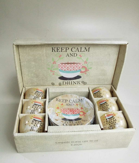 1890 CONJUNTO CAFEZINHO KEEP CALM