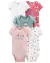 Kit Body Carters Manga Curta Bebê Menina Original - loja online