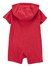 Macacão Baby Carter Vermelho com Capuz Menino - comprar online