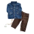 Conjunto jaqueta jeans e calça jeans marrom GAP menino - loja online