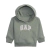 Moletom GAP com capuz verde e bordado lilás menina- 45815102