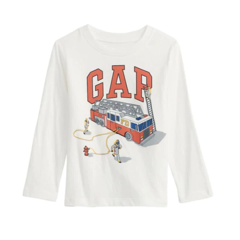 Camiseta GAP Manga Longa Menino Original - loja online