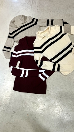 Sweater Mery con rayas