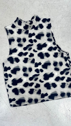Musculosa cuello alto print - comprar online