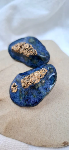 Brincos Corais- Azul - comprar online