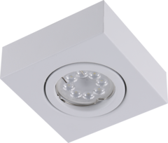 Aplique semiembutido techo BALCONY II cuadrado orientable 1 luz led GU10 CANDIL - Artyluz