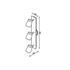 Aplique pared o techo VULCANO 2 luces GU10 CANDIL - comprar online