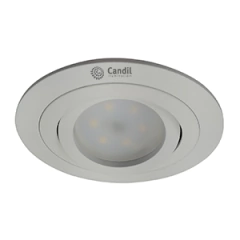 Embutido techo FIDEL circular orientable 1 luz led GU10 CANDIL