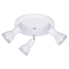 Aplique techo PROMO base circular 3 Luces GU10 CANDIL