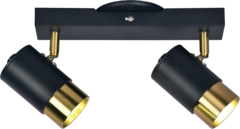 Imagen de Aplique pared o techo EITU 2 luces GU10 bronce CANDIL