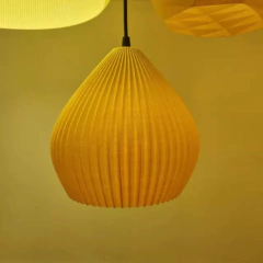 Imagen de Colgante techo MONIQUE 30cm E27 impresión 3D sustentable moderno deco CHIMBA