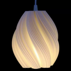 Colgante techo LUCIA chico 14cm E27 impresión 3D sustentable moderno deco CHIMBA - comprar online