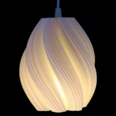Colgante techo LUCIA mediano 20cm E27 impresión 3D sustentable moderno deco CHIMBA en internet
