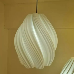 Colgante techo LUCIA mediano 20cm E27 impresión 3D sustentable moderno deco CHIMBA - Artyluz