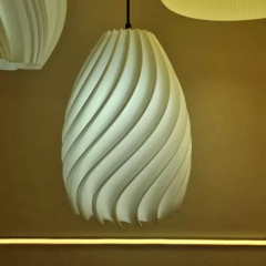 Colgante techo MALENA mediano 20cm E27 impresión 3D sustentable moderno deco CHIMBA en internet