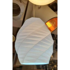 Colgante techo PIA grande 25cm E27 impresión 3D sustentable moderno deco CHIMBA - Artyluz