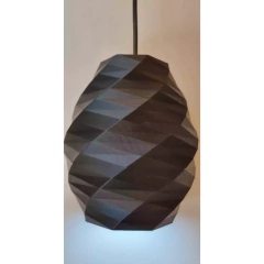 Colgante techo PIA grande 25cm E27 impresión 3D sustentable moderno deco CHIMBA en internet