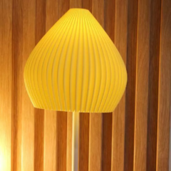 Lámpara velador escritorio MONIQUE E27 pantalla impresión 3D sustentable moderno deco CHIMBA en internet