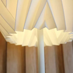 Lámpara velador escritorio MELANIE E27 pantalla impresión 3D sustentable moderno deco CHIMBA - Artyluz