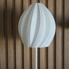 Lámpara velador escritorio ANTONELLA E27 pantalla impresión 3D sustentable moderno deco CHIMBA en internet