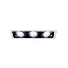 Embutido empotrable techo SPACE 3 luces AR111 rectangular móvil orientable moderno LUCCIOLA en internet