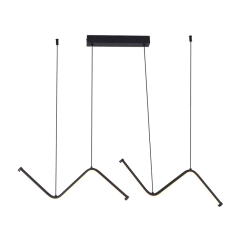 Colgante techo ONDINE LED 30W 90x30cm moderno doble Z MARKAS