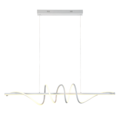 Colgante techo AZARI LED 64w forma espiral diseño moderno deco MARKAS - comprar online