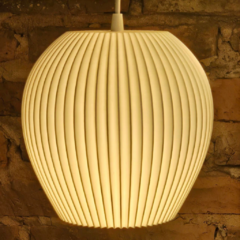 Colgante techo SOLEDAD 50cm E27 impresión 3D sustentable moderno deco CHIMBA en internet