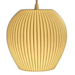 Colgante techo SOLEDAD 40cm E27 impresión 3D sustentable moderno deco CHIMBA - comprar online