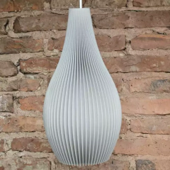Colgante techo GOTA mediano 40cm E27 impresión 3D sustentable moderno deco CHIMBA - comprar online