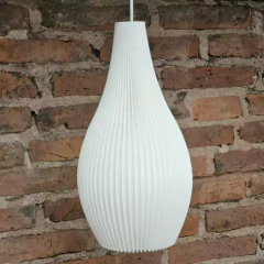 Colgante techo GOTA mediano 40cm E27 impresión 3D sustentable moderno deco CHIMBA en internet