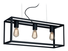COLGANTE RECTANGULAR DE HIERRO 3L LINEA PILAR SJI - comprar online