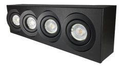 Aplique Plafon Techo Lineal gu10 4 Luz Lamparas