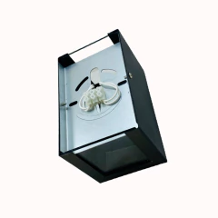 APLIQUE EXTERIOR BIDIRECCIONAL HIERRO CUBO 2 GU10 LED en internet