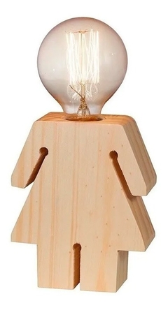 Velador infantil NENA madera E27 CARILUX - comprar online