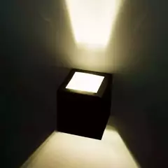 APLIQUE MINI PARED EXTERIOR LED BIDIRECCIONAL CUADRADO RECTO G9 - comprar online