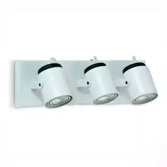 Aplique spot pared o techo 3 luces LED GU10 FAR - comprar online