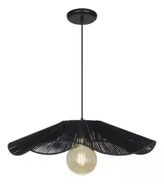 Colgante techo CAPRI 1 luz E27 hilo de polipropileno tejido capelina Ø60 CARILUX - tienda online
