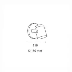 Aplique spot pared o techo 1 luz LED GU10 FAR en internet