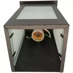 Aplique Farol Exterior Vidrio Difuso Hierro Muro 2 TEC - comprar online