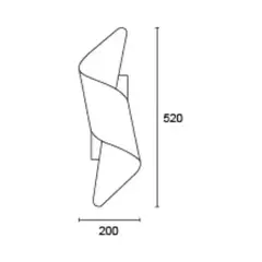Lampara apliques pared difusor moderno 1 luz LED DESING LUM - comprar online