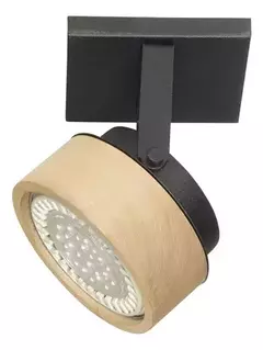 Aplique spot pared o techo LINEA FIJI 1 luz AR111 cabezal de madera nórdico VIGNOLO - comprar online