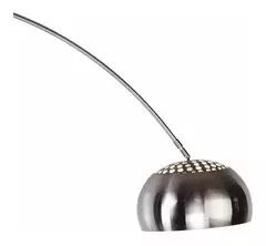 Lampara de pie arco cromada moderna Ø32cm base marmol CANDIL