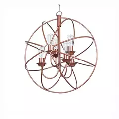 Lampara colgante araña hierro vintage 6 luces E27 FAR