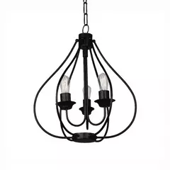 Lampara colgante araña hierro vintage 3 luces E27 FAR