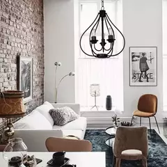 Lampara colgante araña hierro vintage 3 luces E27 FAR - comprar online