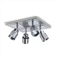 Aplique spot techo UP 4 luces GU10 base cuadrada VIGNOLO - comprar online
