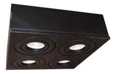 Aplique Plafon Techo Cuadrado gu10 Led 4 Lamparas