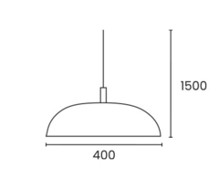 COLGANTE LED CIRCULAR DAKAR S NEGRO MINIMALISTA 33W DAB - comprar online