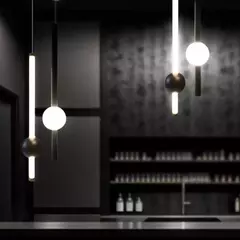 Colgante INSTAL DUO LED 15w luz lineal y circular diseño moderno 180° - comprar online